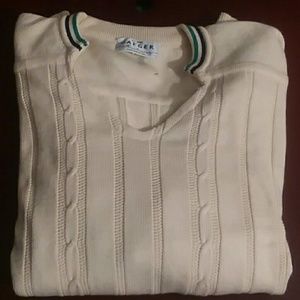 New Jaeger V Neck 100% cotton Sweater.